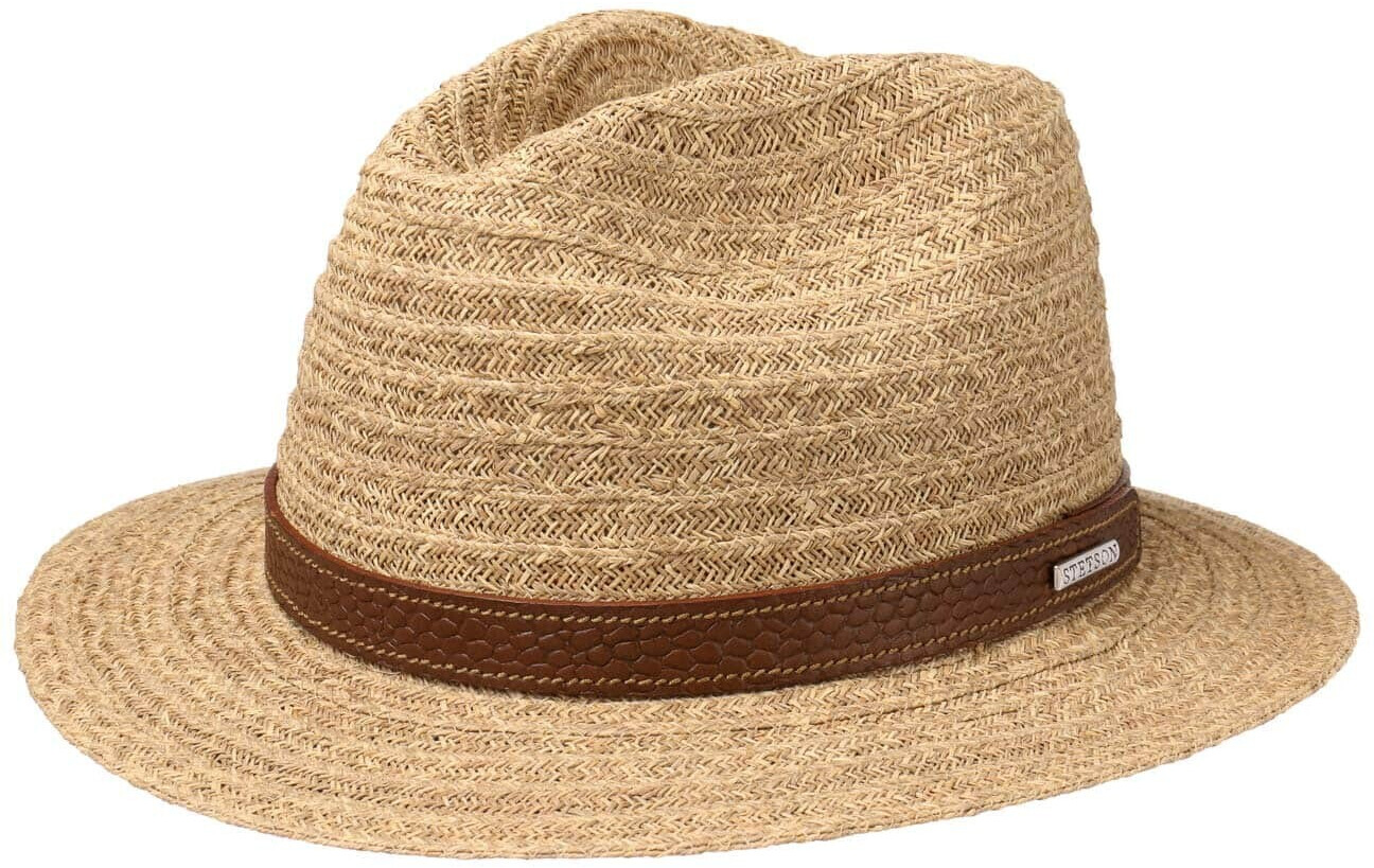 Stetson Barnell Traveller Raffia Straw hat (2498502) beige/brown/white