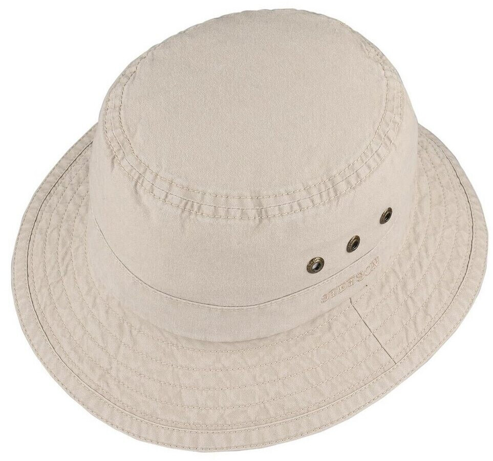 Stetson Reston Delave Organic Cotton Bucket Hat Fishing hat (2811101) beige/white