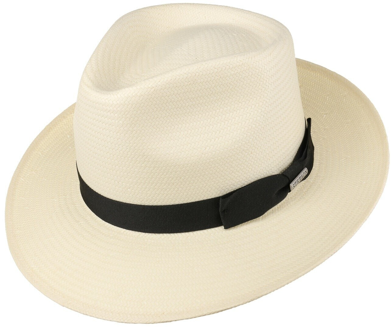 Stetson Telida Fedora Straw hat (2128503) beige/brown/white