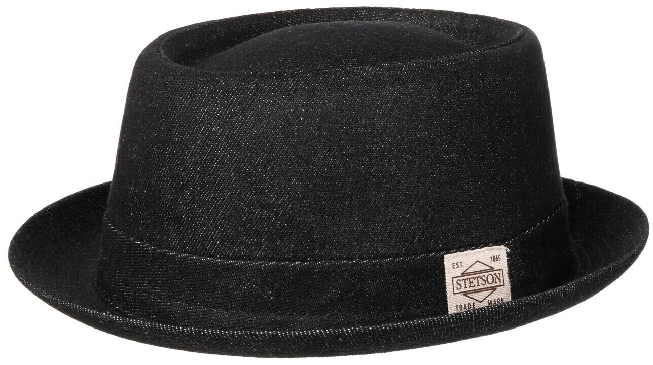 Stetson Pork Pie Denim hat (1691105) black