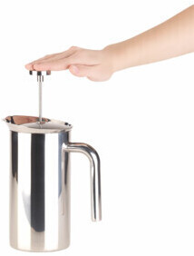 Rosenstein & Söhne French press stainless steel 1 liter