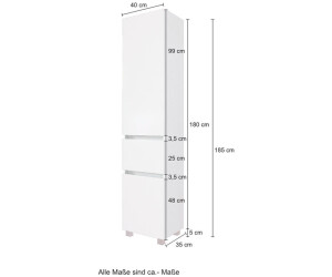 Held Hochschrank Weiß Eiche Holzwerkstoff 1 Schubladen 40x180x35cm stehend  hängend ab 219,00 € | Preisvergleich bei