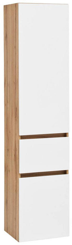 Held Hochschrank ab | 40x180x35cm Weiß stehend hängend 219,00 bei 1 € Holzwerkstoff Preisvergleich Schubladen Eiche