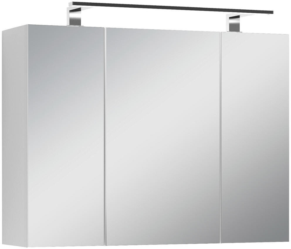 Preisvergleich € FSC 4 ab 159,98 Mid.you bei | 80x60x20cm Holzwerkstoff Mix Fächer Spiegelschrank Soft-Close-System Spree