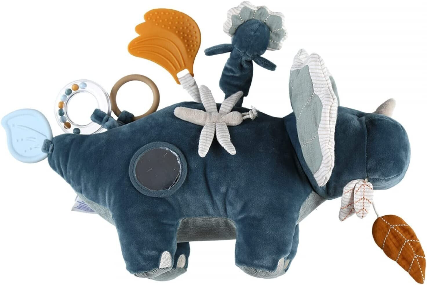 noukie's Peluche d'activités Dino Ops bleu