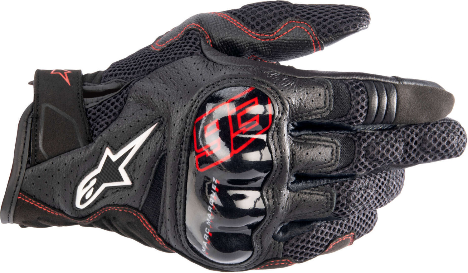 Alpinestars Gants Marquez MM93 Rio Hondo V2 Air noir/rouge