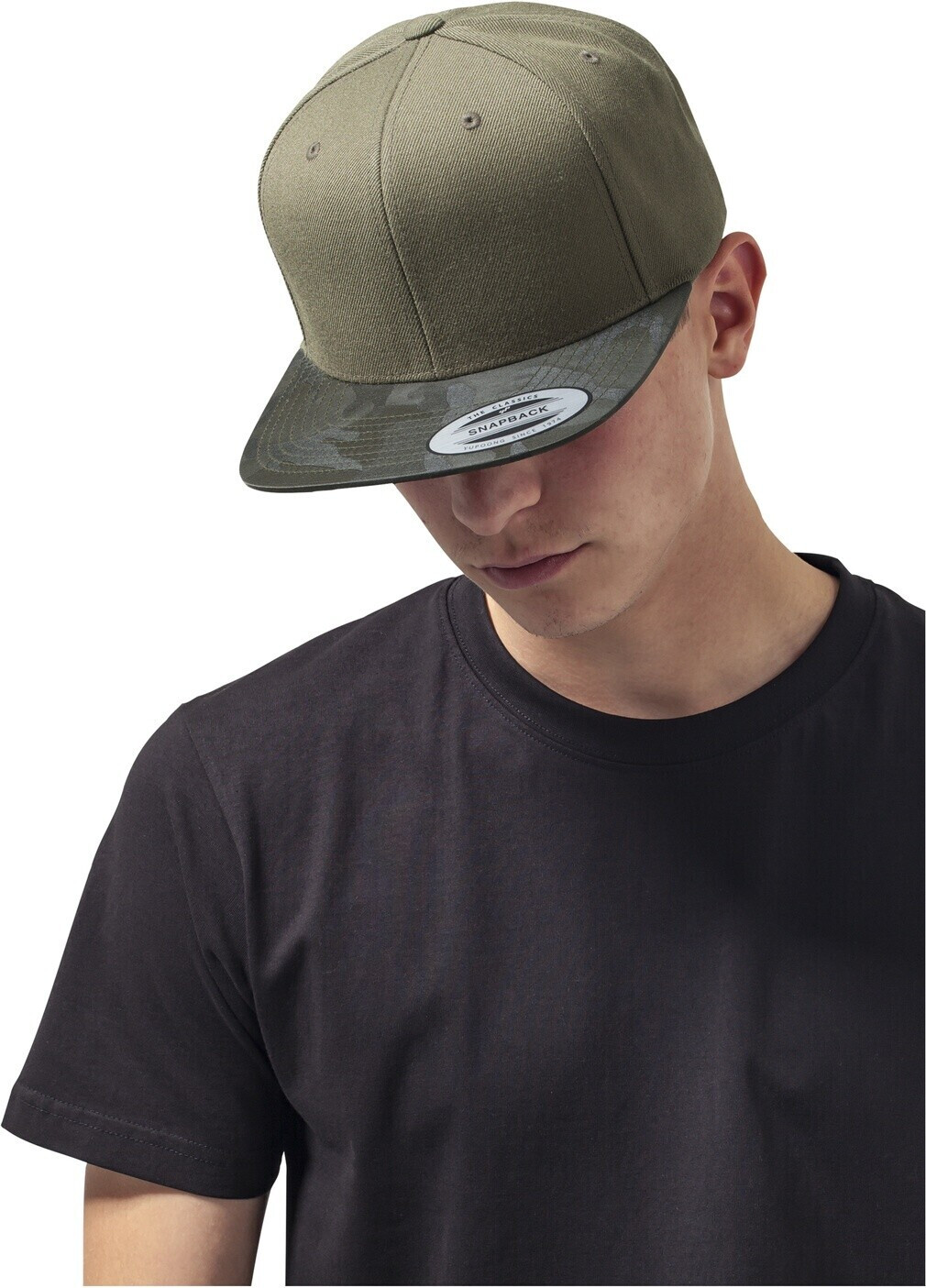 Flexfit Camo Visor Snapback (6089CV) olive camouflage