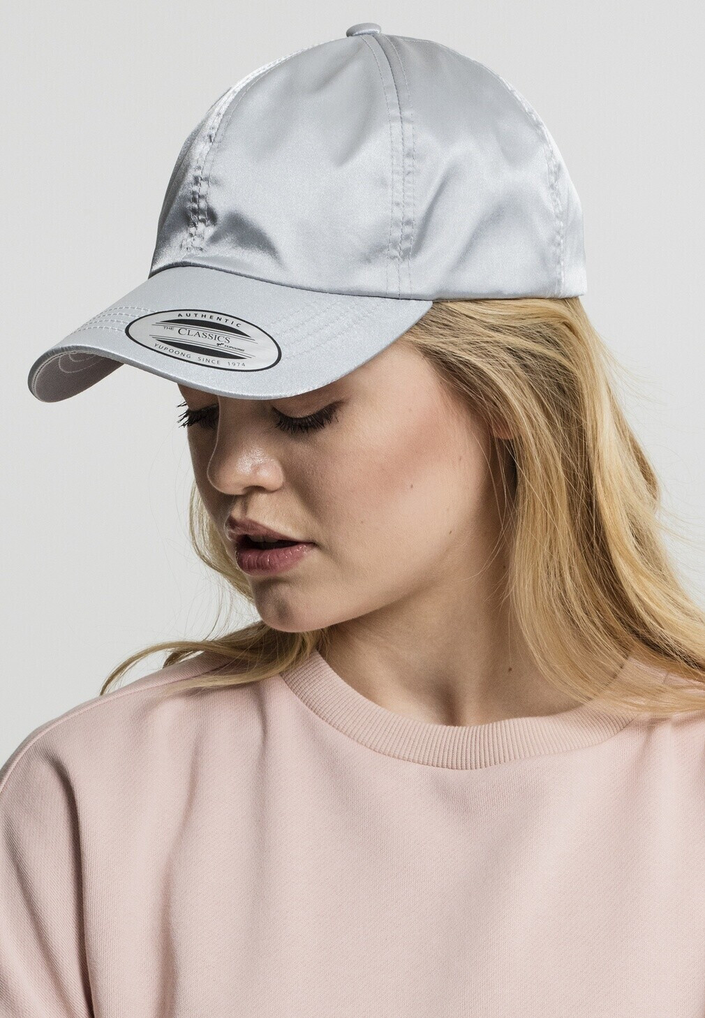 Flexfit Low Profile Satin Cap (6245SC) silver