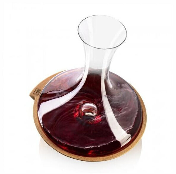 Vacu Vin carafe Swirling 1 liter decanter glass stool transparent decanter