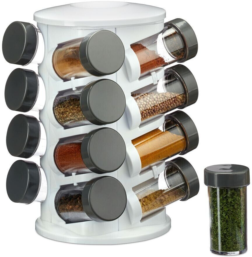 Relaxdays Spice rack 16 containers