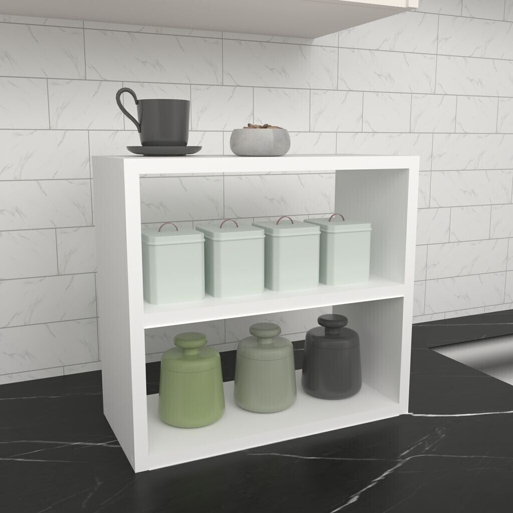 en.casa Kitchen shelf Hjo 40 x 43.5 x 20 cm White