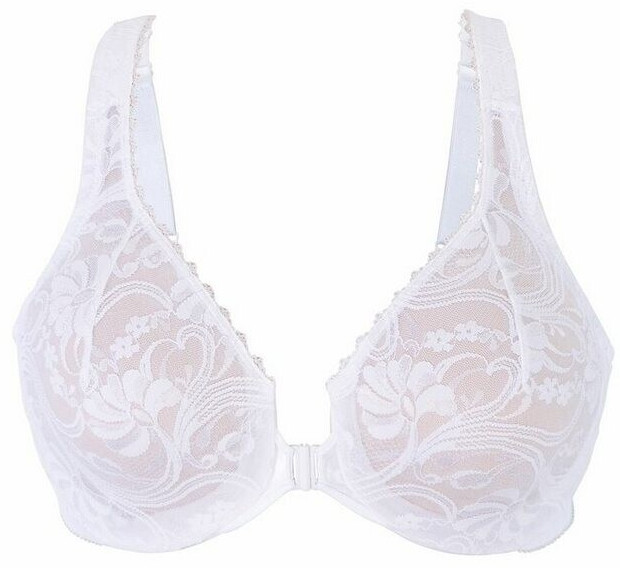 Glamorise WonderWire Bra with Front Closing white