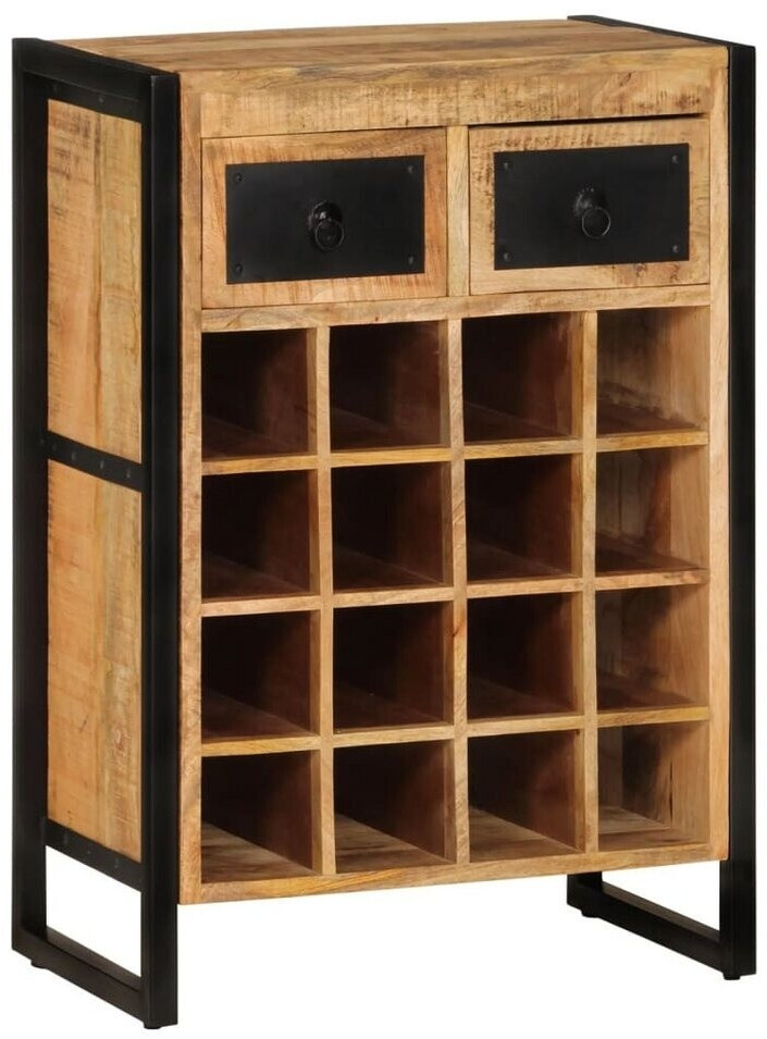 vidaXL Wine rack for 16 bottles solid mango wood