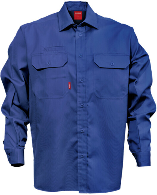 Kansas Hemd Baumwoll-Hemd Langarm 7386 BKS Royalblau
