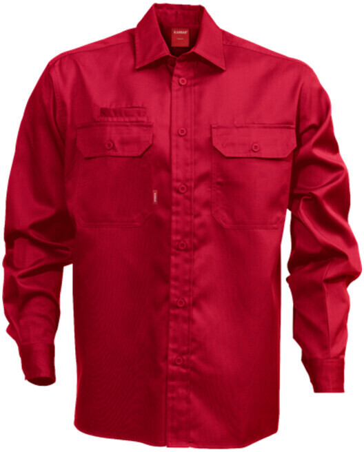 Kansas Hemd Baumwoll-Hemd Langarm 7386 BKS Rot
