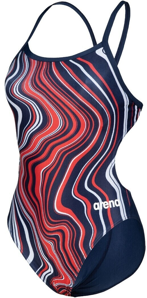 Photos - Swimwear Arena   Marbled Challenge Back navy/red multi 