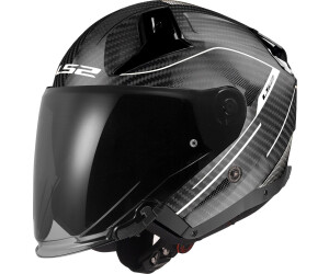 Casque Moto Jet LS2 Infinity II Veyron - Homologué ECE 22.06 - Gris/blanc Brillant - Léger Et Sécuritaire - 9