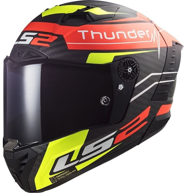 LS2 FF805 Thunder Carbon Black Attack