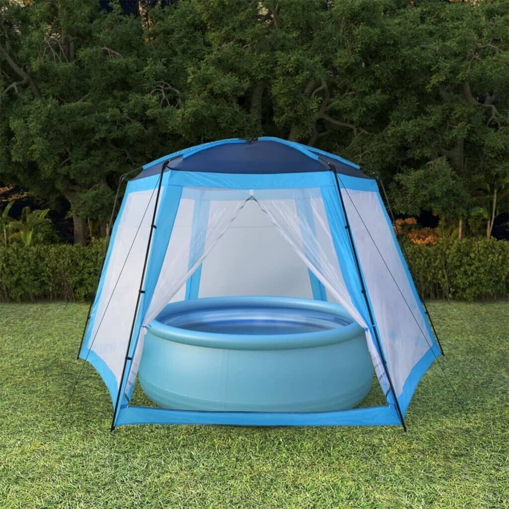 vidaXL Tente de piscine 590x520x250 cm bleu (91575)