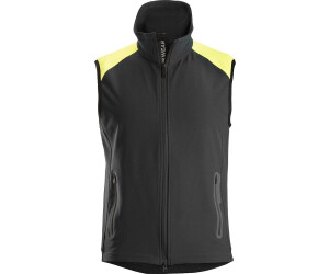 Snickers Workwear FlexiWork Neon Weste Schwarz/Neongelb