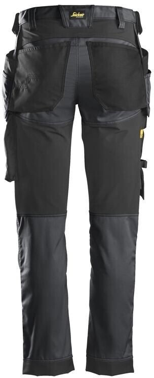 Snickers AllroundWork Stretch Trousers Holster Pockets steel grey/black (62415804)