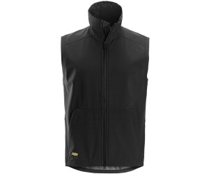 Snickers Arbeitsweste AllroundWork winddichte Soft Shell Weste Schwarz