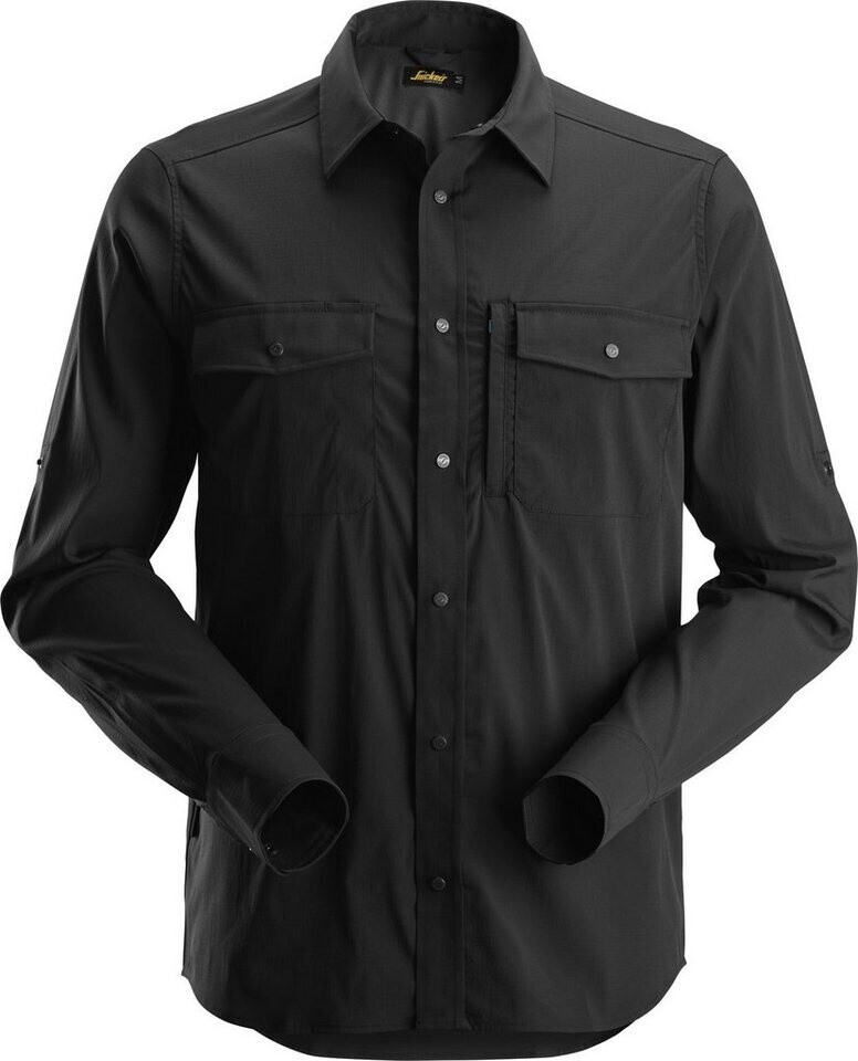 Snickers LiteWork langarm Shirt schwarz
