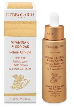 L'Erbolario Vitamin C & 24K Gold Anti-age Power Serum (30ml)
