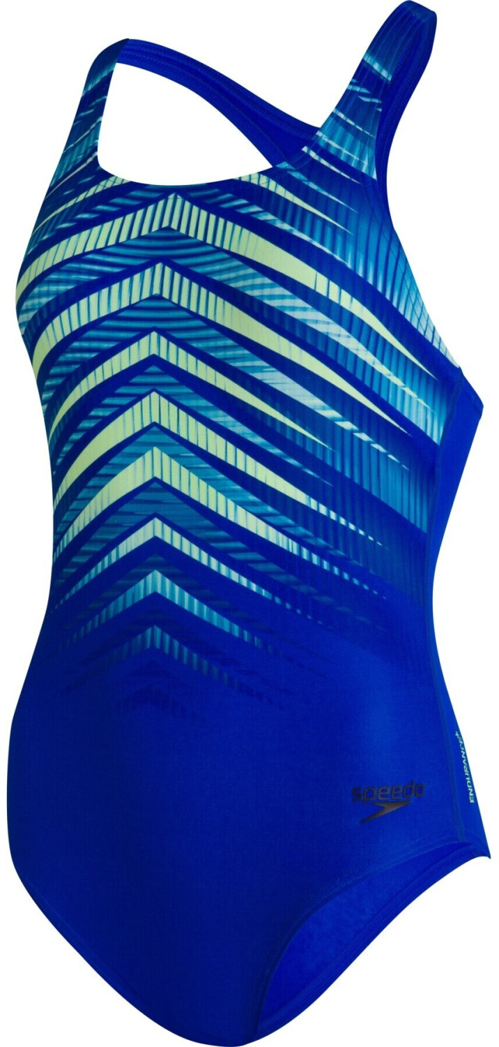 Speedo Digital Placement Medalist Swimsuit Blue