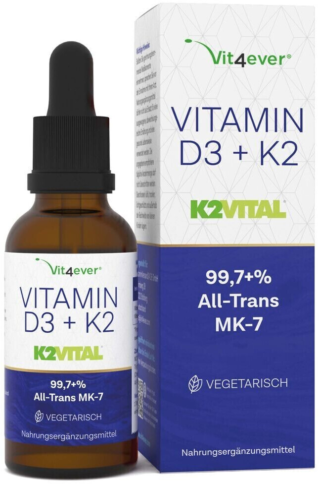 Vit4ever Vitamin D3 + K2 Tropfen (50ml) ab 16,99 € Preisvergleich bei