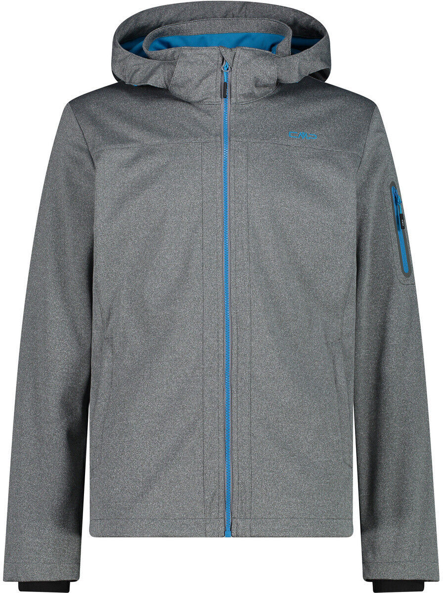 CMP Light Softshell Jacket with Detachable Hood (39A5027M) anthracite melange