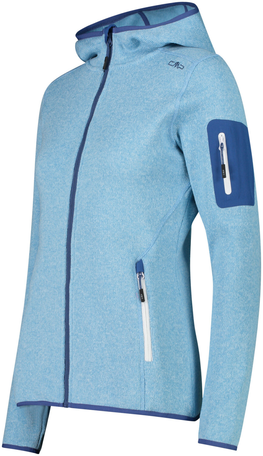 32,46 Preisvergleich Jacket Woman blue ab bei Fleece Fix (3H19826) € CMP Hood | cielo/dusty