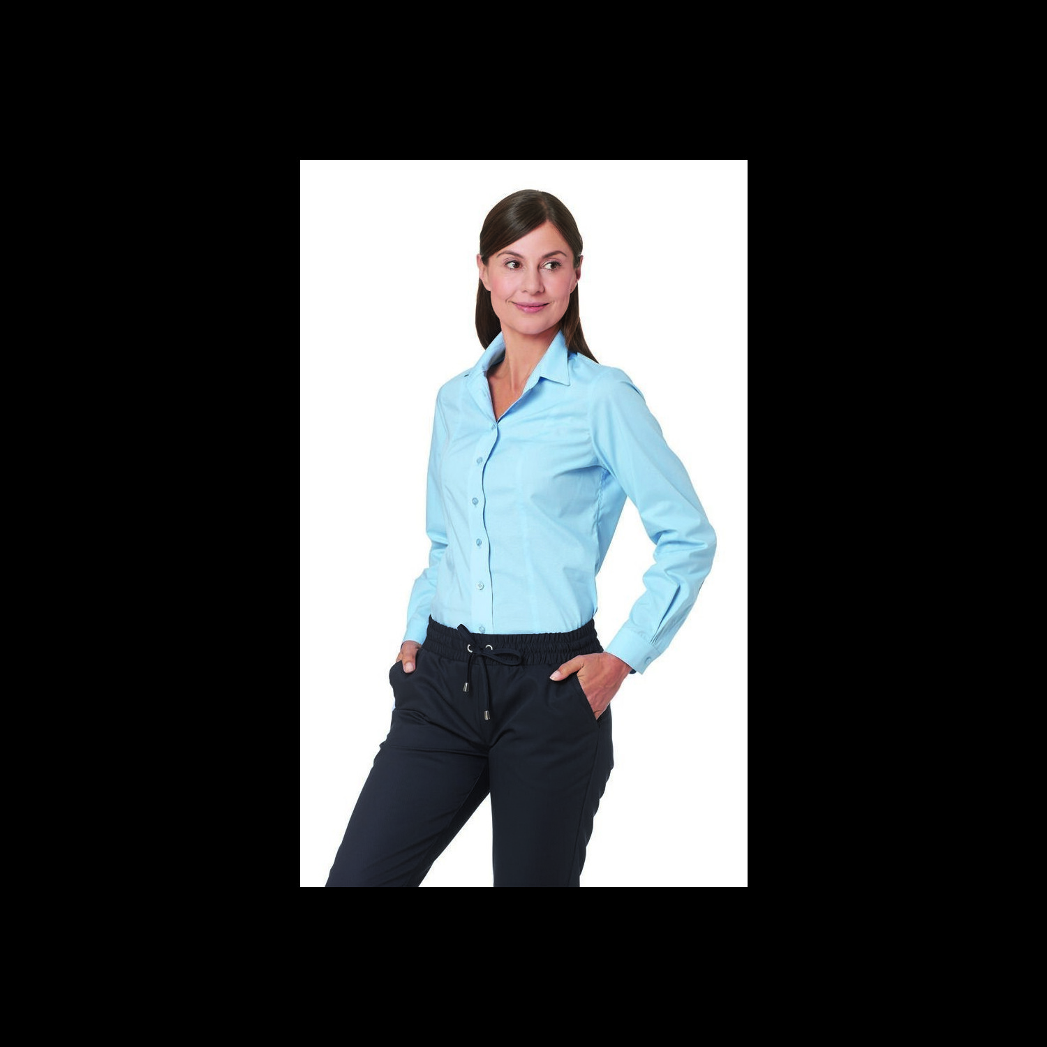 Leiber Damen Bluse 08/2424/05 Hellblau