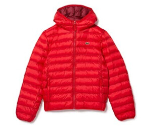 red lacoste puffer jacket