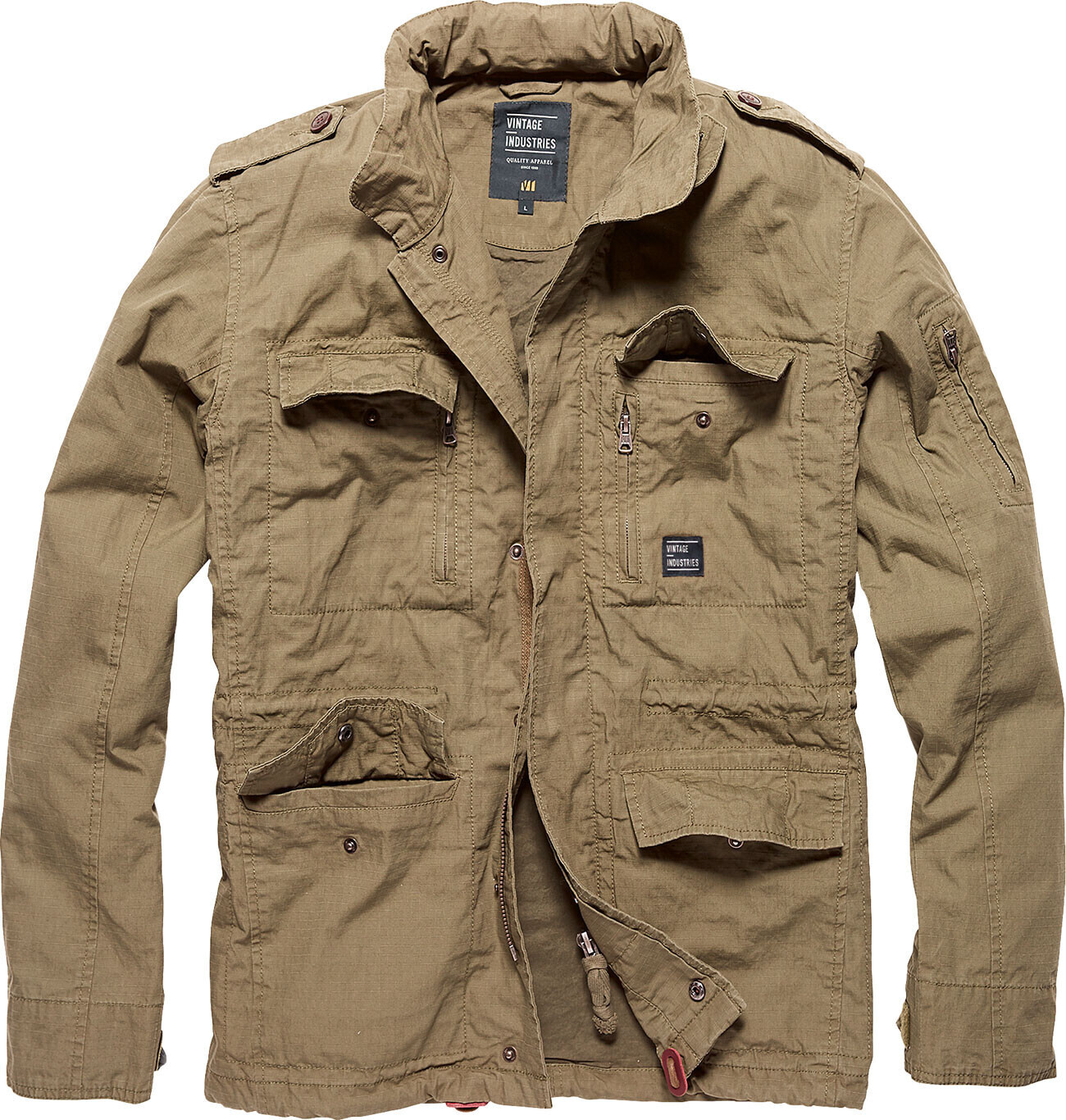 Vintage Industries Cranford Jacket dark khaki