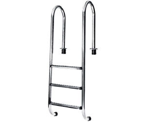 AstralPool Edelstahlleiter MURO 3-stufig V2A mit Antislip Stufen