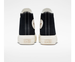 Converse all star hi suede shearling black sales