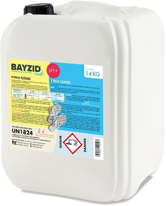 Floculant Liquide BAYZID 10L Pour Piscine - Clarifiant Eau Trouble, Compatible Filtre à Sable - Fabriqué En Allemagne