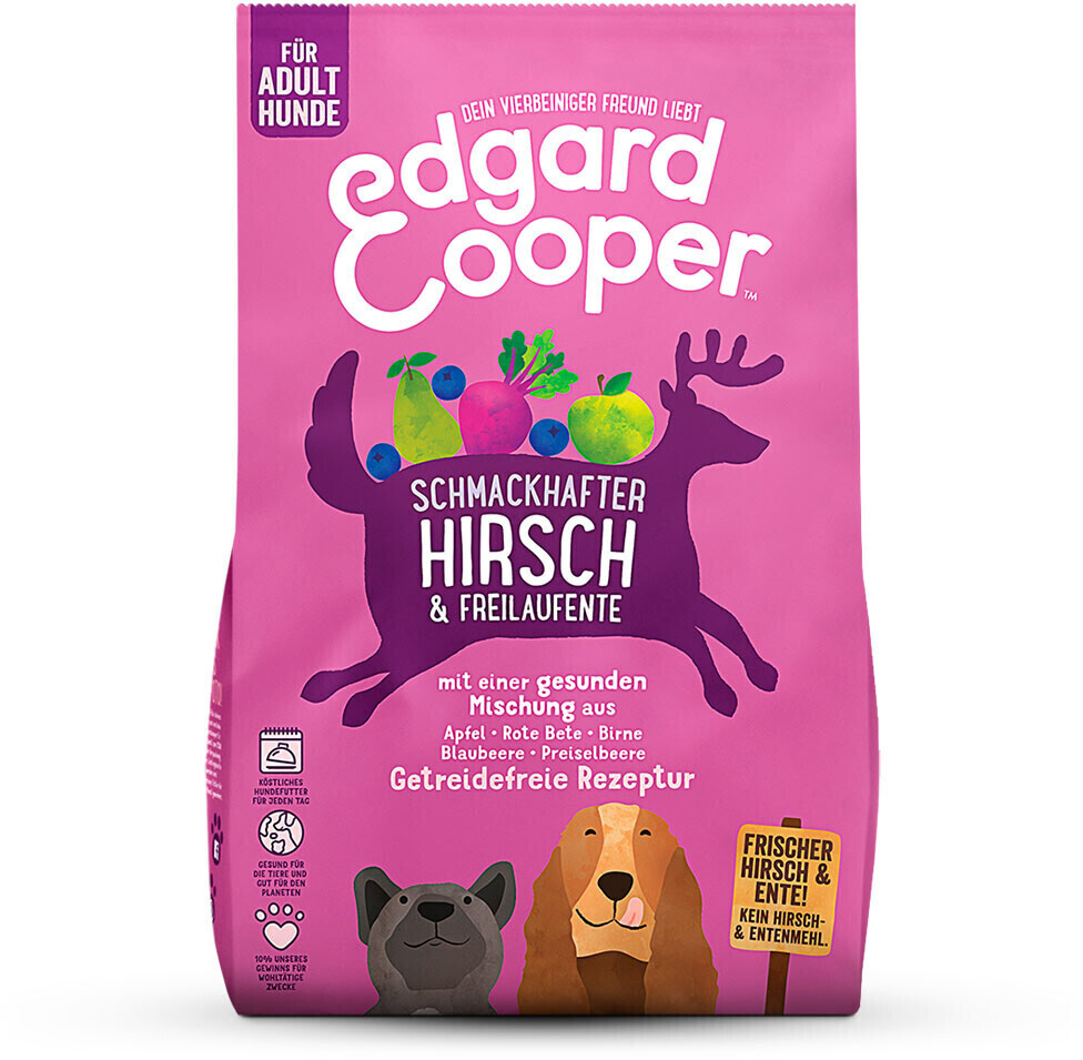 Edgard & Cooper Dry Dog Food Tasty deer & free range duck 7kg
