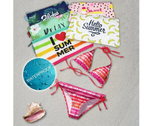 Lashua 2 Stück Wetbag Kindergarten - Wasserdichte Nasstasche Mit Reißverschluss