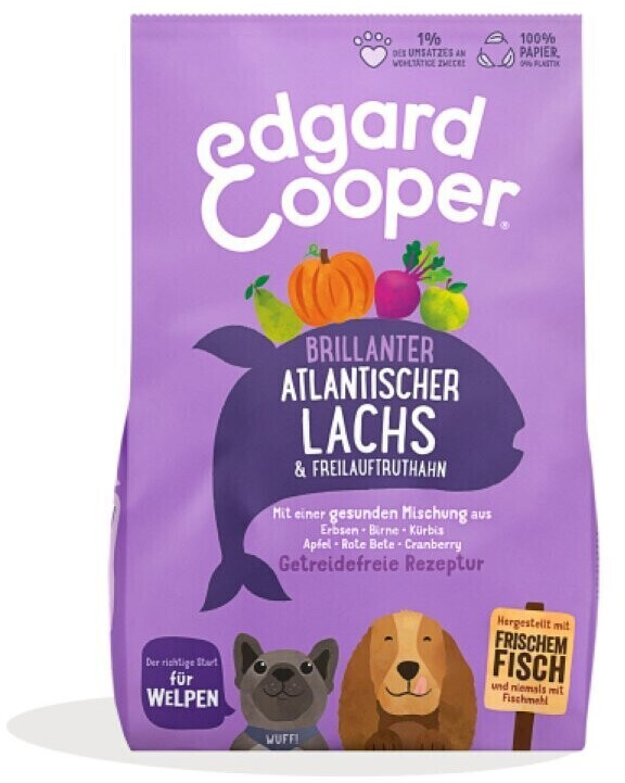 Edgard & Cooper Dry Puppy Food fresh salmon turkey 7kg