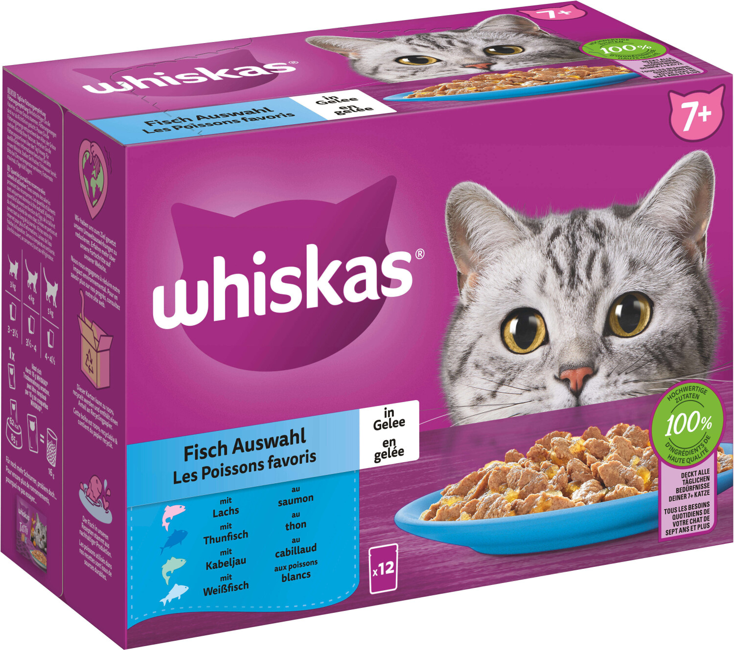 Whiskas Fish Favourites in jelly 7+ 12 x 85g