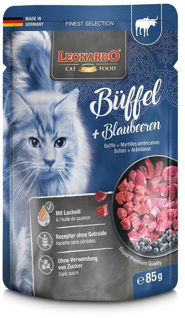 LEONARDO Cat Food Buffalo & blueberry Wet Cat Food Adult 85g