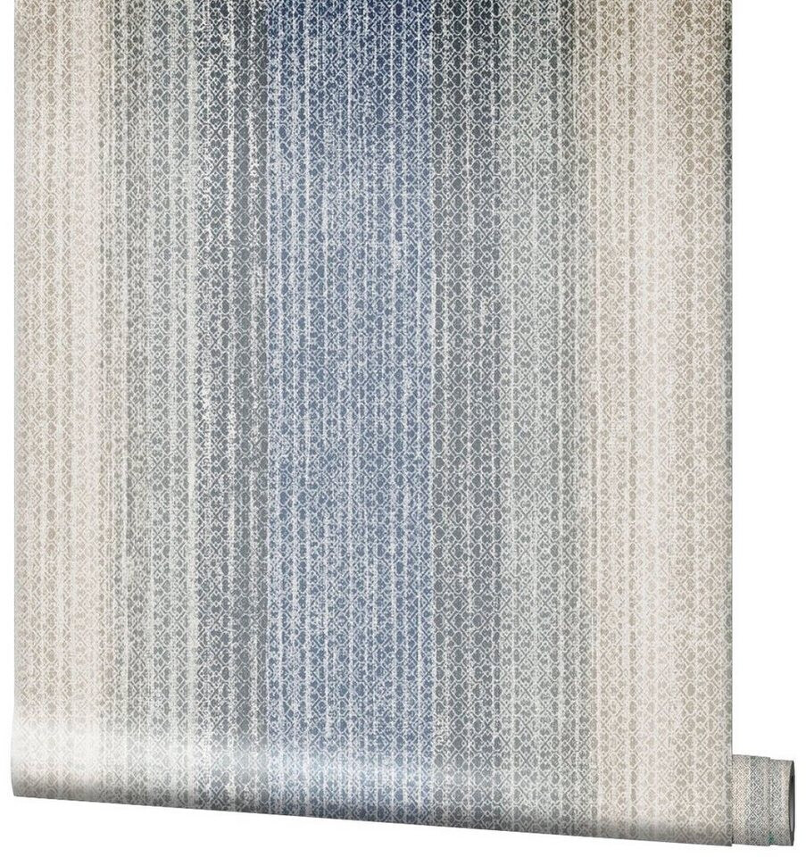 Marburg Tapeten Strukturmuster lichtbeständig und restlos abziehbar  braun/beige/blau (38901862-0) ab 27,90 € | Preisvergleich bei | Vliestapeten