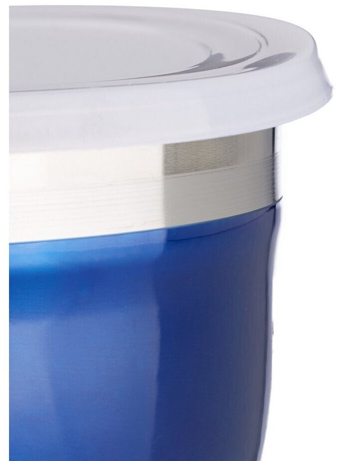 Relaxdays Bowl Set, Bowl + Bowl, Blue