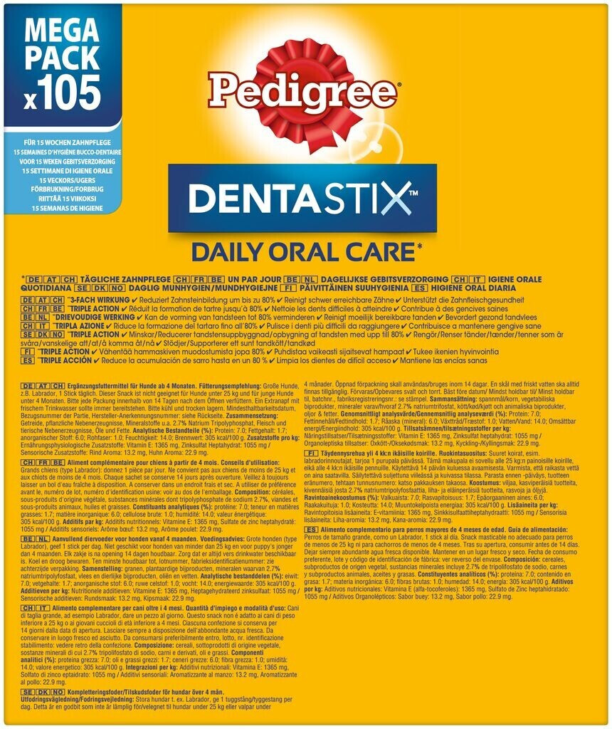 Pedigree Friandises dentaires pour chien Pedigree Friandises dentaires pour chien