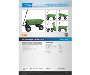 Güde Gartenwagen GGW 250.1 | 74,95 ab € Preisvergleich bei