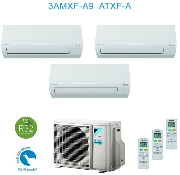 Daikin 3AMXF52A9 + 3x ATXF25A, Bild 2