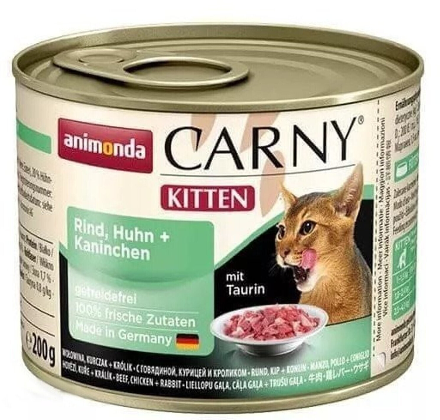 Animonda Carny Kitten Wet Cat Food Beef, Chicken + Rabbit