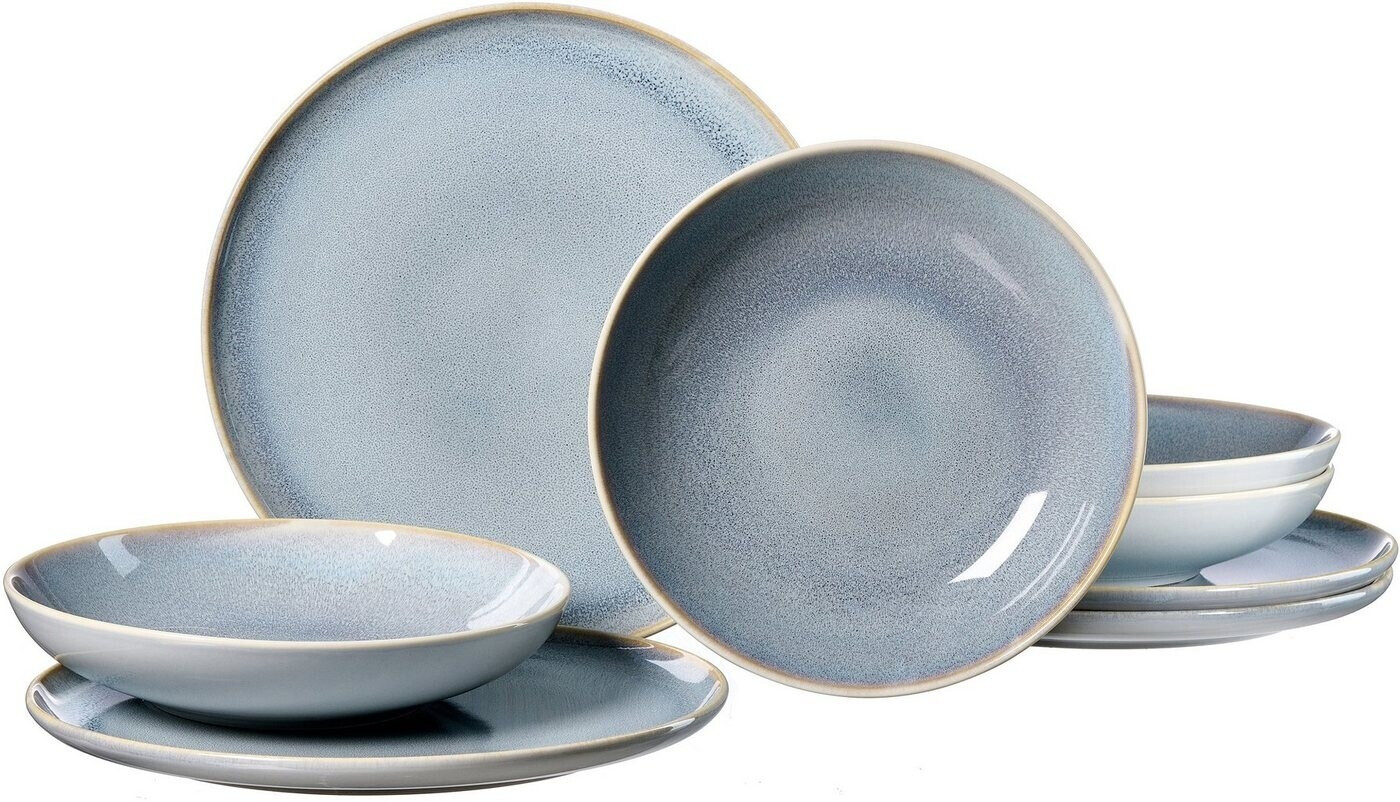 Ritzenhoff & Breker Doppio Shanti tafelservetten, 8 stuks, porseleinen servies, rood Ritzenhoff & Breker Doppio Shanti tafelservetten, 8 stuks, porseleinen servies, rood